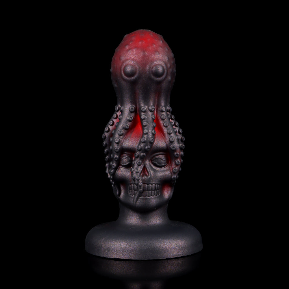 Octopus Skull Crimson Butter Plug