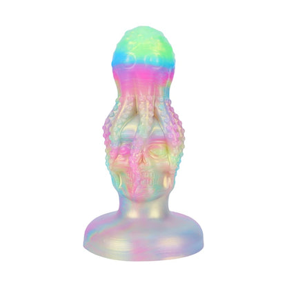 Octopus Skull Gradient Pink Green Anal Plug