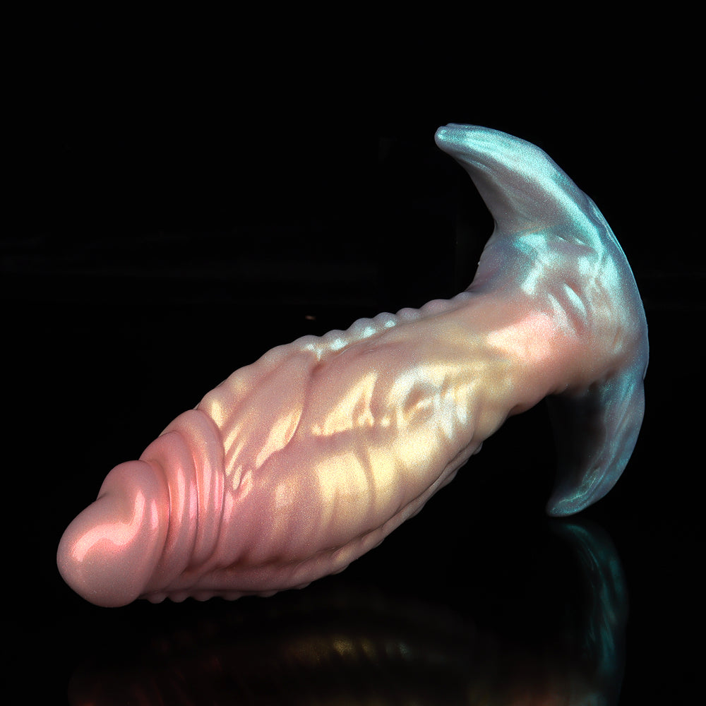 Realistic Textured Silicone Anal Plug with Wide Flared Base – Ribbed Fantasy Butt Plug for Beginners & Experienced Users (S/M/L Sizes)