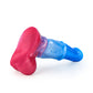 White Colt Blue Red  Fantasy Dildo-Knot Dildo