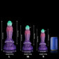 Unicorn Scales Purple White Green Dildo