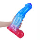 White Colt Blue Red  Fantasy Dildo-Knot Dildo