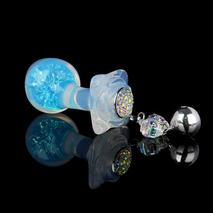 Wry Neck Crystal Butt Plug with Optional Accessories