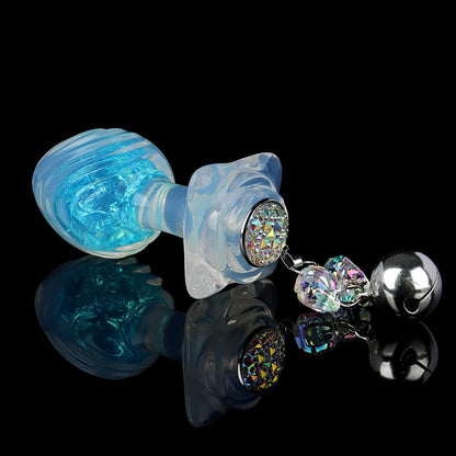 Wave Crystal Butt Plug with Optional Accessories