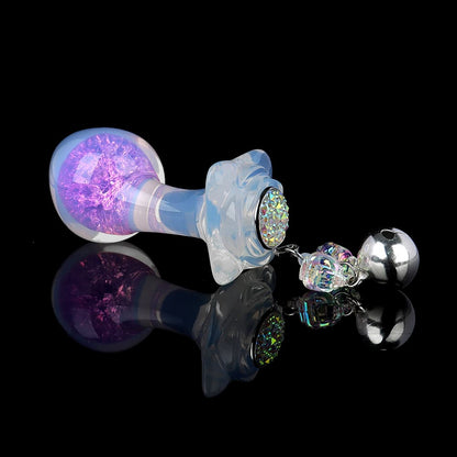 Wry Neck Crystal Butt Plug with Optional Accessories