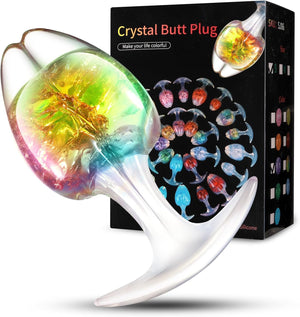 Bean Sprout Crystal Butter Plug- 9Colors