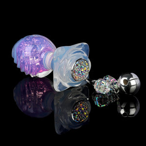Wave Crystal Butt Plug with Optional Accessories