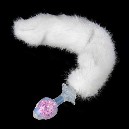 Flower Crystal Butt Plug with Optional Accessories