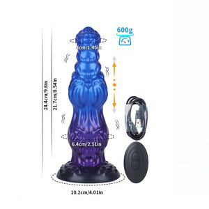 Eagle Man Blue Purple Electric Dildo-Knot Dildo