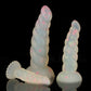 Twisted Jelly Transparent Color Dildo - Luminous Dildo