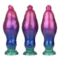 Platinum-grade inflatable silicone dildo, XXXL extra-large size, with a powerful suction cup base