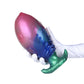 Inflatable Silicone Anal Plug with Hand Pump – Pink Aurora Rainbow Expandable Butt Plug, Adjustable Body-Safe Silicone Anal Training Toy with T-Bar Base