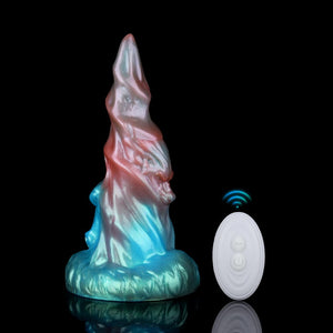 Bullhorn Red Blue Green Electric Vibrating Dildo