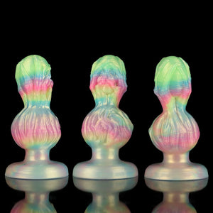 Talon Skull Butter Plug mit Farbverlauf in Pink und Grün
