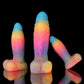 White Zephyr Blue Yellow Purple Dildo - Knot Dildo