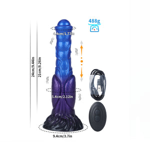 Horse Blue Purple Electric Dildo-Knot Dildo