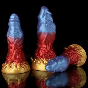 Leo Gradient Red Purple Gold Fantasy Dildo