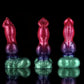 Gun Dog Farbverlauf Lila Grün Fantasy Dildo - Geknoteter Dildo