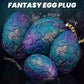 Dragon Egg Anal Plug | Fantasy Iridescent Dragon Scale Butt Plug with Pull Chain