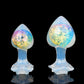 Peach Crystal Butt Plug with Optional Accessories