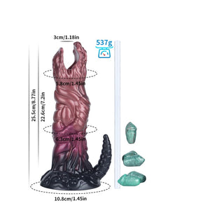 Dinosaur Crimson Ovipositor Dildo