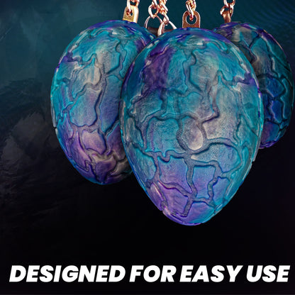 Dragon Egg Anal Plug | Fantasy Iridescent Dragon Scale Butt Plug with Pull Chain