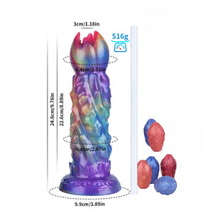 Cannibal Flower Gradient Rainbow Oviposition Dildo