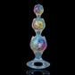 Flower Triple Crystal Butt Plug | Pink Purple Blue | Jeweled Floral Anal Plug