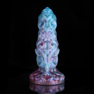 Aries Dildo mit Farbverlauf in Blau und Lila