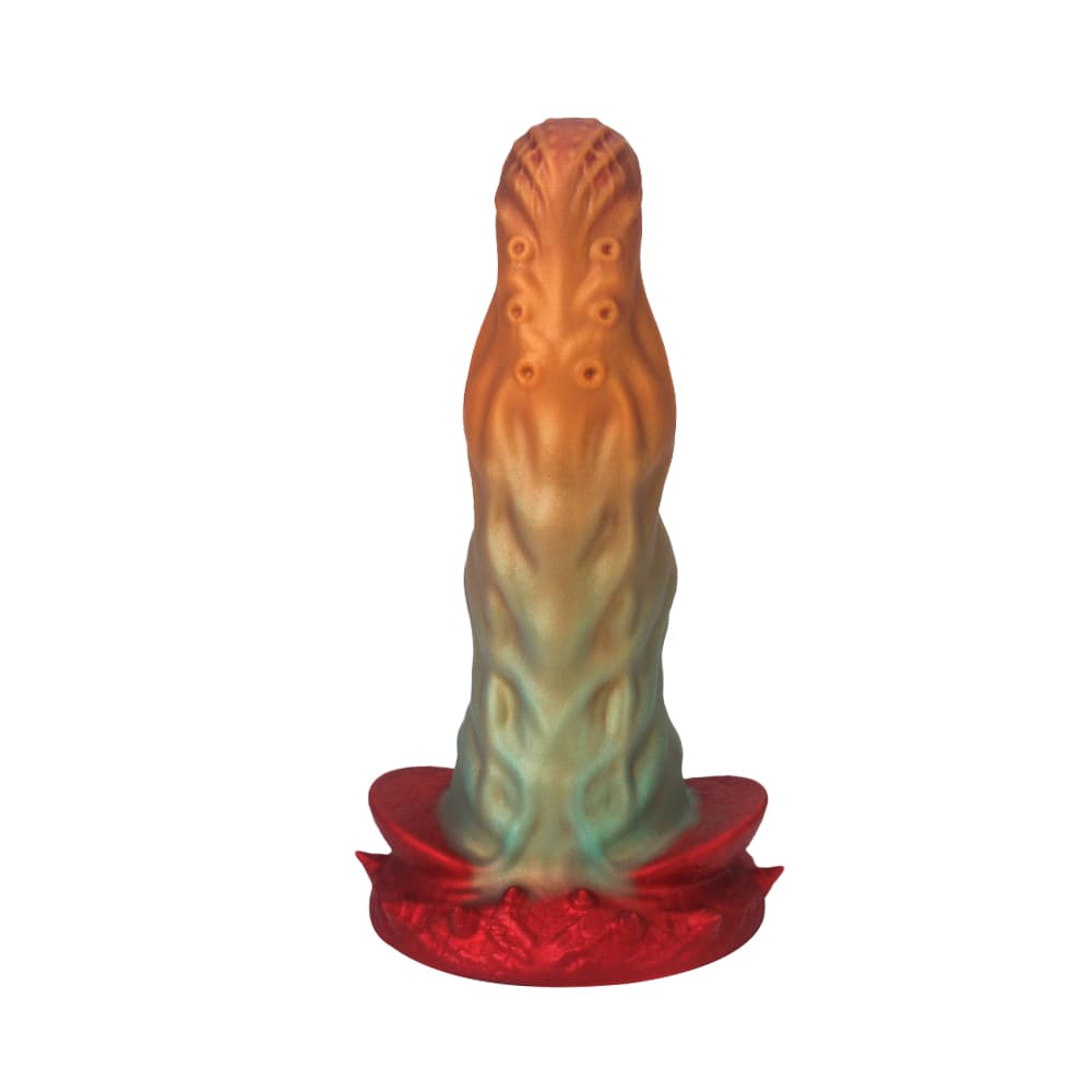 Libra Orange Green Red Fantasy Dildo