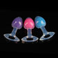 Diamond Luminous Butter Plug With a Steel Ball - 3 Colors