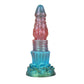 Spike Red Blue Green Electric Vibrating Dildo