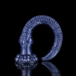 Aalblauer übergroßer Tentakel-Analplug