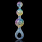 Crystal 3-Ball Butt Plug | Pink Purple Blue | Graduated Jeweled Anal Plug