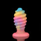 Glow-in-the-Dark Silicone Spiral Butt Plug
