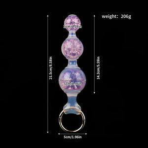 Bean Pods Three Crystal Butter Plug