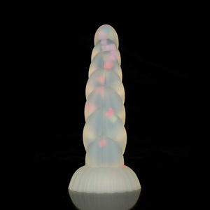 Twisted Jelly Transparent Color Dildo - Luminous Dildo