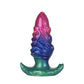 Inflatable Silicone Anal Plug with Hand Pump – Pink Aurora Rainbow Expandable Butt Plug, Adjustable Body-Safe Silicone Anal Training Toy with T-Bar Base