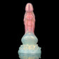 Qilin-Shaped Orange Pink Transparent Dildo