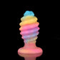 Glow-in-the-Dark Silicone Spiral Butt Plug
