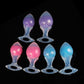 Drill Luminous Butter Plug With a steel ball-3Colors