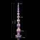 Galaxy Swirl Silicone Anal Beads – Flexible Long Beaded Plug with Suction Cup Base