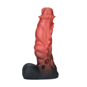 Spiny Orange Black Fantasy Dildo-Knot Dildo