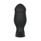 Inflatable Weighted Anal Plug – Platinum Liquid Silicone Beginner Butt Plug with Free-Rolling Stainless Steel Beads & Adjustable Air Pump
