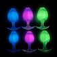 Bean Luminous Butter Plug With a Steel Ball - 3 Colors