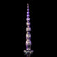 Galaxy Swirl Silicone Anal Beads – Flexible Long Beaded Plug with Suction Cup Base