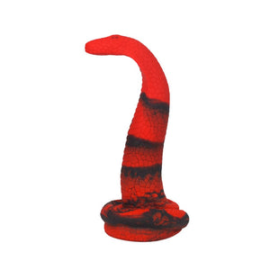 Schlange Rot Schwarz Fantasie Dildo