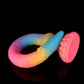 Eel Blue Yellow Purple Luminous Dildo - Tentacle Dildo