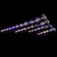 Galaxy Swirl Silicone Anal Beads – Flexible Long Beaded Plug with Suction Cup Base