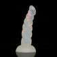 Twisted Jelly Transparent Color Dildo - Luminous Dildo